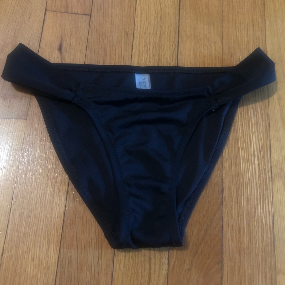 Victoria’s Secret Swim Bikini Bottom Black XS